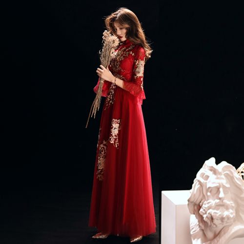 Robe du soir BRODERIE YI SHANG manchon de cloche - Ref 3211129
