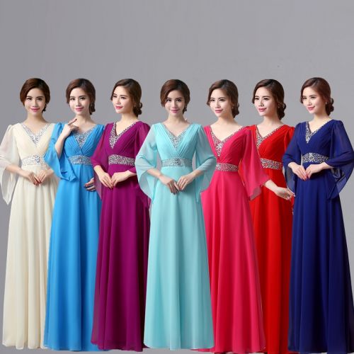 Robe du soir manchon de cloche - Ref 3211399