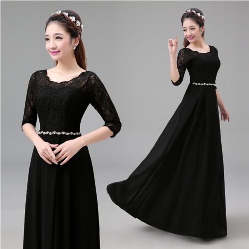 Robe du soir manche de chemise - Ref 3211504