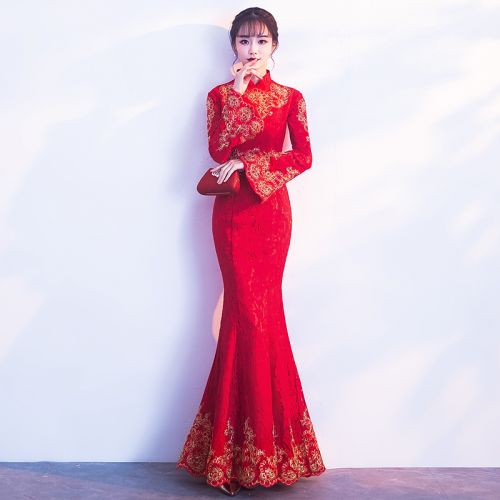 Robe du soir manchon de cloche - Ref 3211507