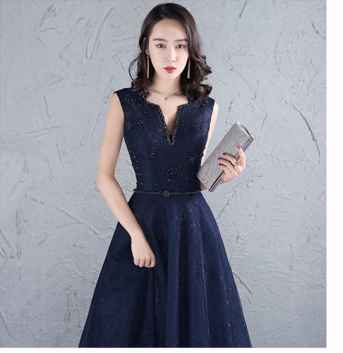 Robe du soir QIEAOSFS JOLI DESIGN conventionnel - Ref 3211542
