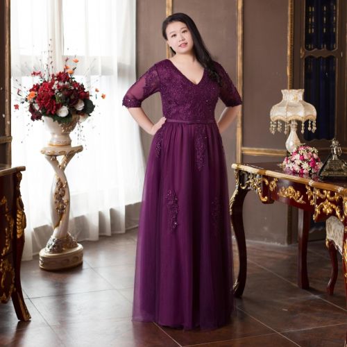 Robe du soir conventionnel en Coton Maille Damasse - Ref 3211698