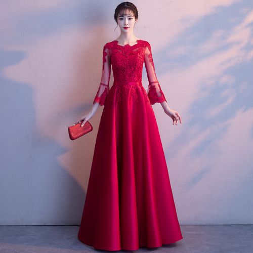 Robe du soir DOUX MIEL manchon de cloche - Ref 3211805