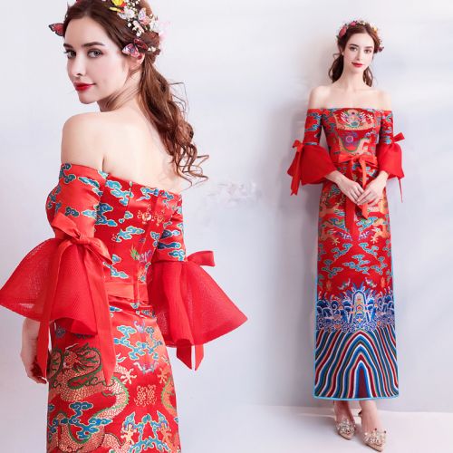 Robe du soir manchon de cloche en Maille - Ref 3211902