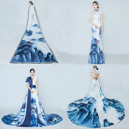Robe du soir en Damasse - Ref 3211989