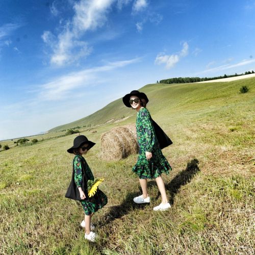 Robe enfant GUEANOR en mousseline de soie - Ref 2043420