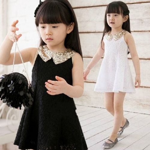 Robe enfant en mousseline de soie - Ref 2043761