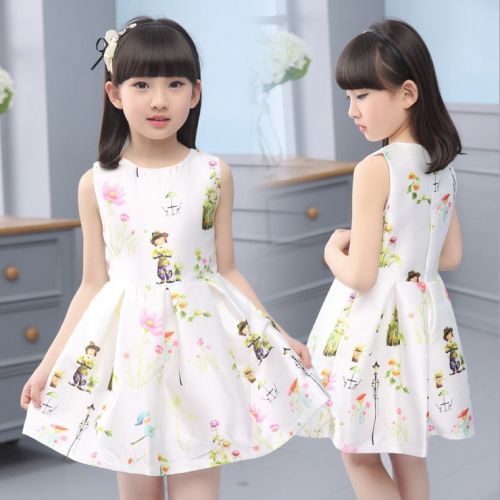 Robe enfant en mousseline de soie - Ref 2043836
