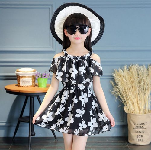 Robe enfant en mousseline de soie - Ref 2043921