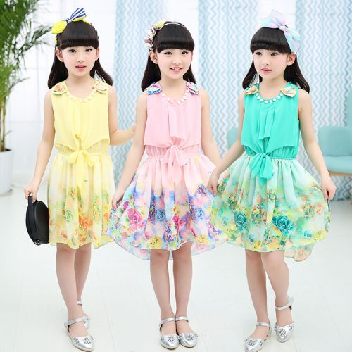 Robe enfant en mousseline de soie - Ref 2044445