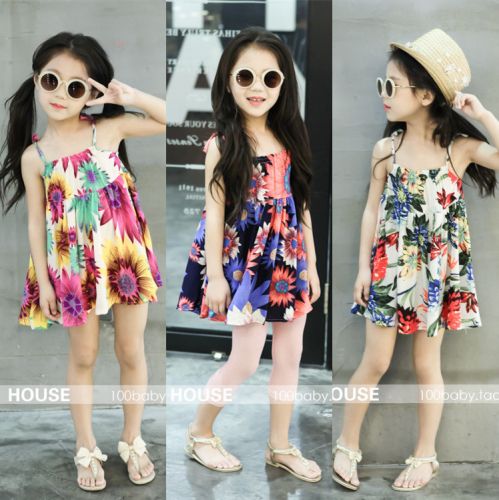 Robe enfant coton coloré - Ref 2044541