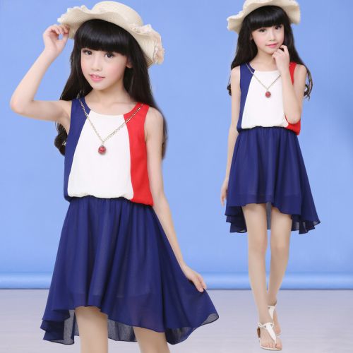 Robe enfant en mousseline de soie - Ref 2044896