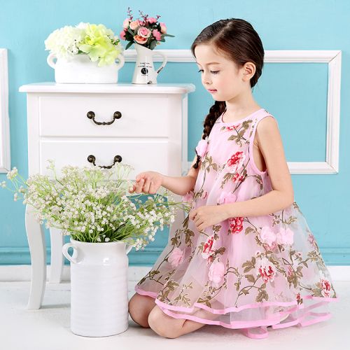 Robe enfant THE TWO PRINCESSES en Toile de coton - Ref 2045182