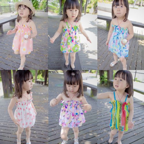 Robe enfant en mousseline de soie - Ref 2045492