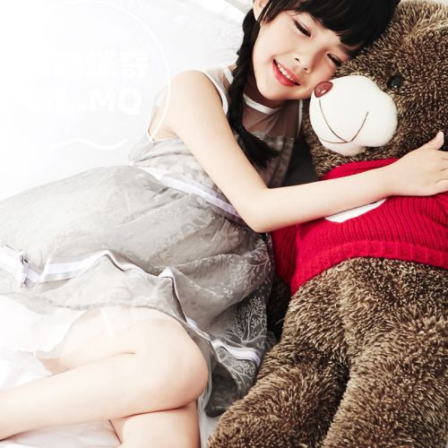 Robe enfant en mousseline de soie - Ref 2045733