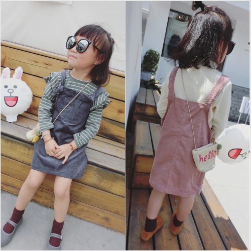 Robe enfant en velours côtelé - Ref 2045768