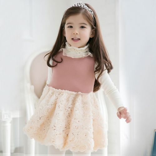 Robe enfant PULL CARROTS en mélange - Ref 2046311