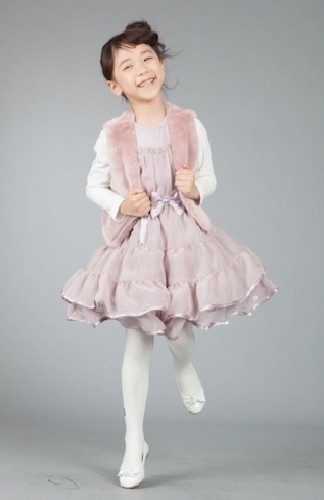 Robe enfant en mousseline de soie - Ref 2046739