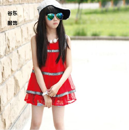 Robe enfant en mousseline de soie - Ref 2047003