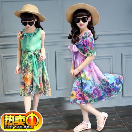 Robe enfant en mousseline de soie - Ref 2047247