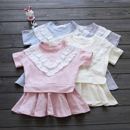 Robe enfant coton coloré - Ref 2047478