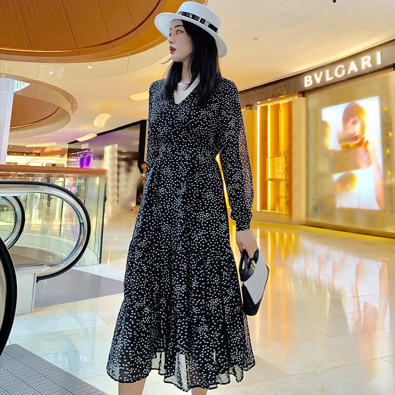 Robe femme XINYUAN MUZI en Fil de mousseline - Ref 3326792