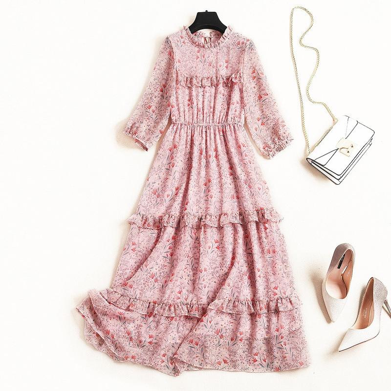 Robe femme SPLIT en Mousseline - Ref 3326845