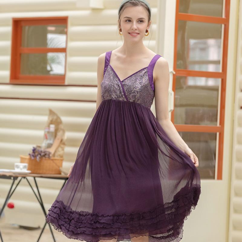 Robe femme BELLE POESIE en soie - Ref 3328610