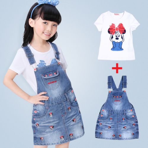 Robes pour fille WOLF STAR en toile - Ref 2043088
