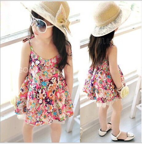 Robes pour fille en Toile de coton - Ref 2043107
