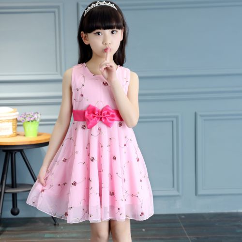 Robes pour fille en mousseline de soie - Ref 2043447