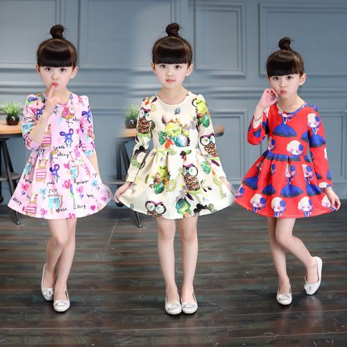 Robes pour fille en Toile de coton - Ref 2043460
