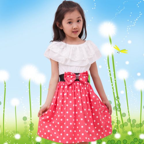 Robes pour fille en Toile de coton - Ref 2043781