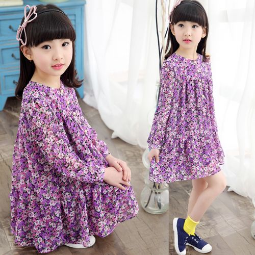 Robes pour fille en mousseline de soie - Ref 2043901