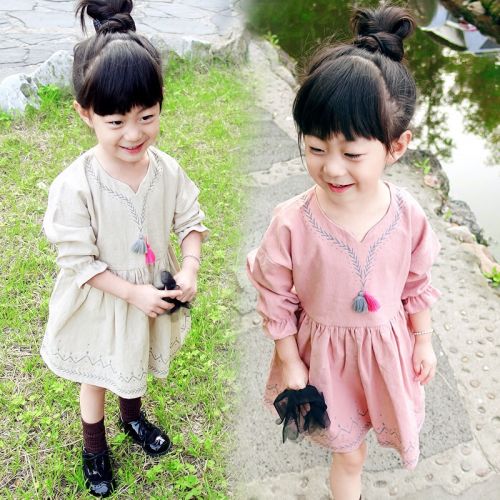 Robes pour fille COZEZE en Toile de coton - Ref 2043906