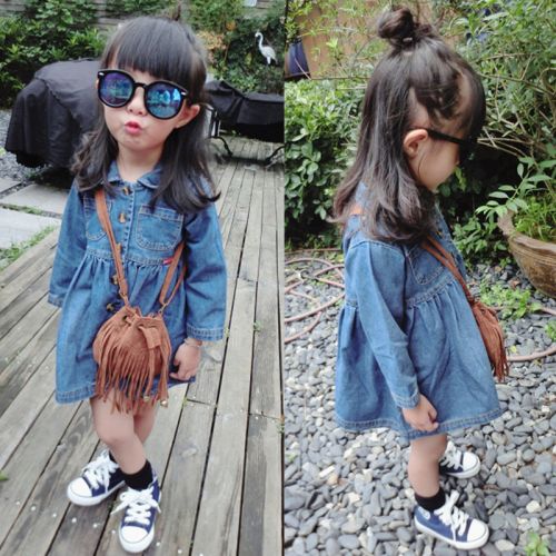 Robes pour fille en toile - Ref 2043933