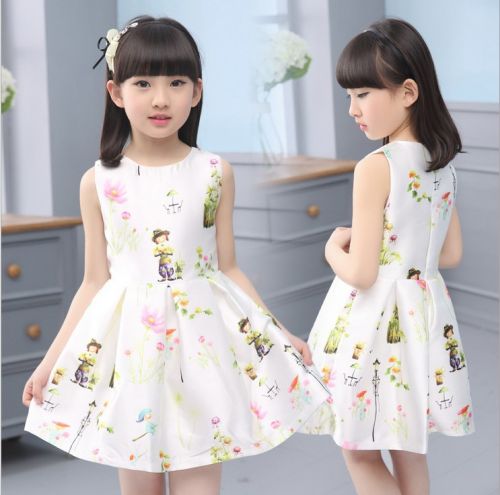 Robes pour fille en Toile de coton - Ref 2043981