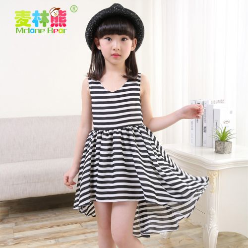 Robes pour fille MCLANE BEAR en Toile de coton - Ref 2044239
