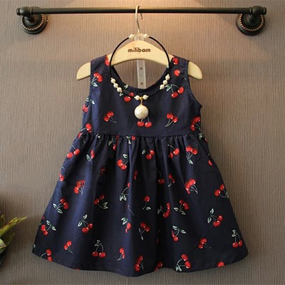 Robes pour fille en Toile de coton - Ref 2044264
