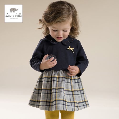 Robes pour fille DAVEBELLA en Toile de coton - Ref 2044271