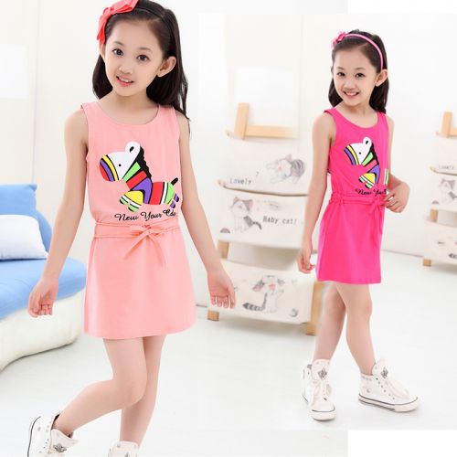 Robes pour fille en Toile de coton - Ref 2044338