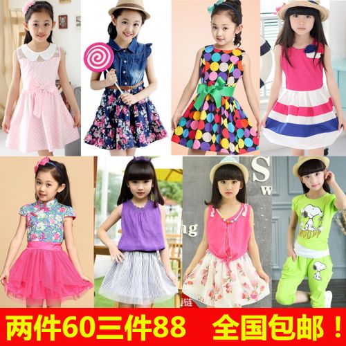 Robes pour fille en Toile de coton - Ref 2044354