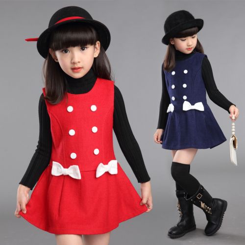 Robes pour fille en Toile de coton - Ref 2044413