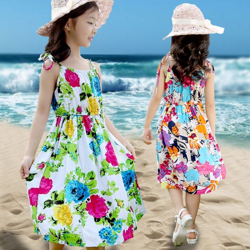 Robes pour fille en Toile de coton - Ref 2044786