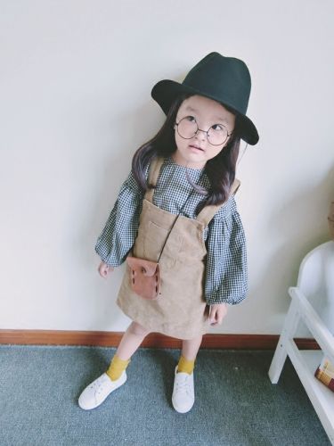 Robes pour fille en velours côtelé - Ref 2045430