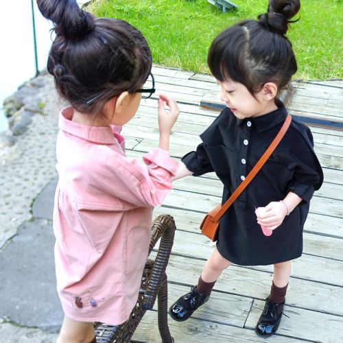 Robes pour fille COZEZE en velours côtelé - Ref 2046004