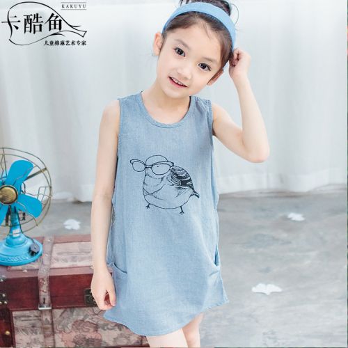 Robes pour fille en Toile de coton - Ref 2046071