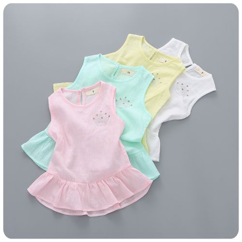 Robes pour fille en Toile de coton - Ref 2046077