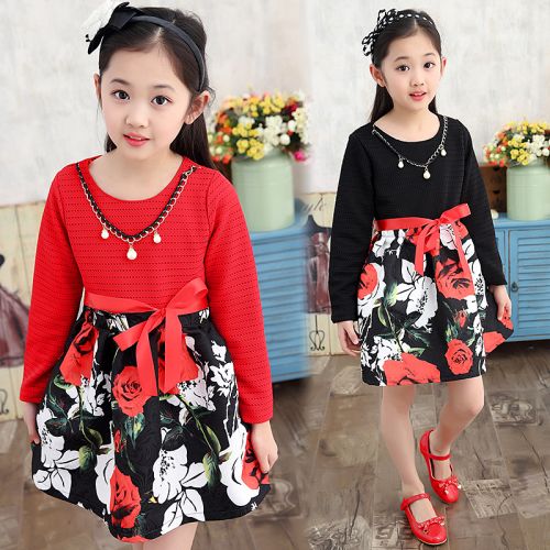 Robes pour fille en Toile de coton - Ref 2046134