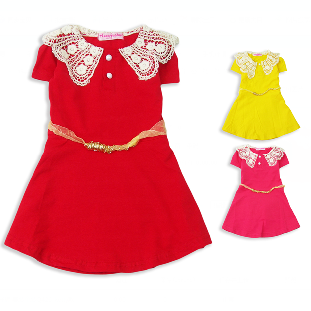 Robes pour fille en Toile de coton - Ref 2046588
